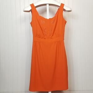 Gianni Bini Sheath‎ Tie Waist Dress Orange SM